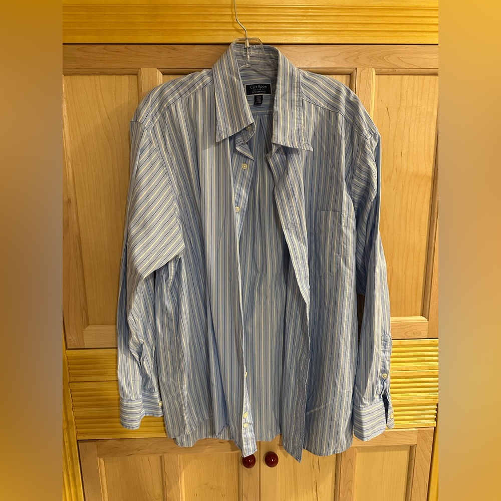 Men’s striped button down shirt ( 17 1/2, 34|35)